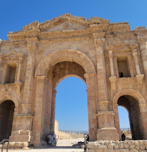 Arch of Hadrian - main gate in Jerash