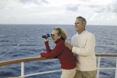 Couple at Railing in Alaska