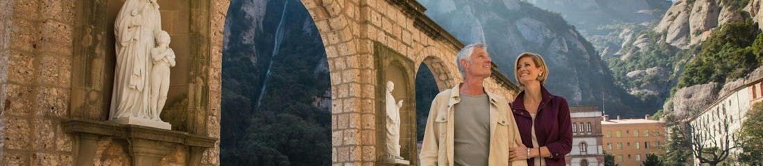couple walking in montserrat