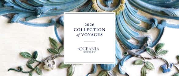 banner showing Oceania 2026 Itineraries text