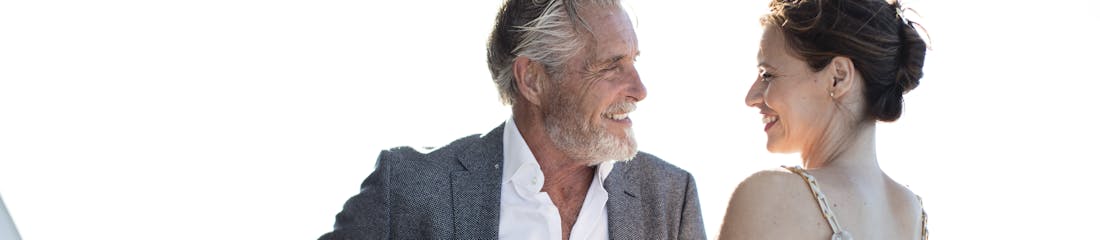 couple on deck of regent ship