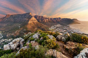 view of table mountain in cape town, south africa