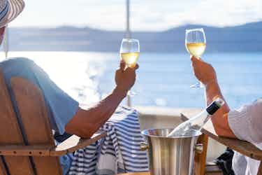 Couple with drinks
