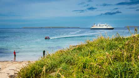 lindblad ship in auckland, new zealand