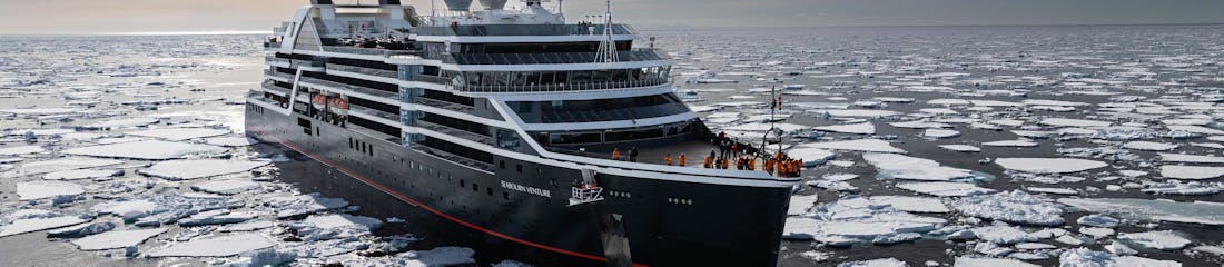seabourn expedition ship in the arctic
