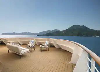 master suite balcony on regent explorer ship