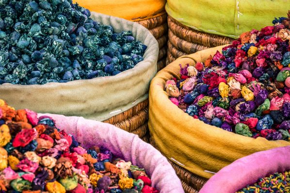 Spices at a market