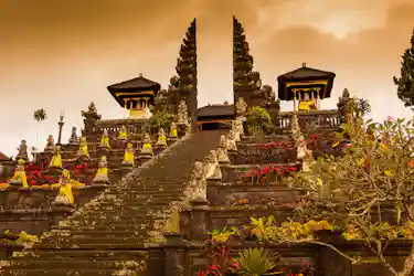temple in bali, indonesia