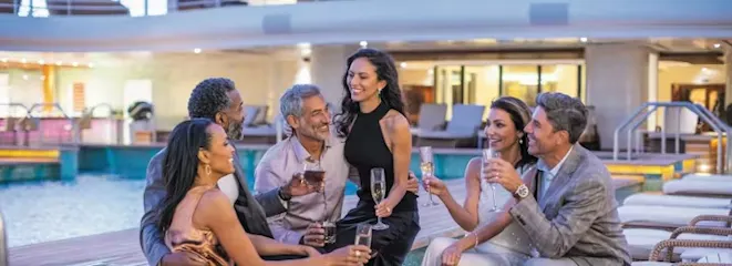 Couples by the Pool - Regent