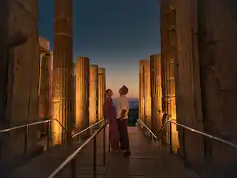 silversea - couple in athens