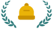 Bell icon wrapped in wreath